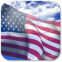 3D US Flag Live Wallpaper