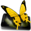 Motylki 3D animowana tapeta