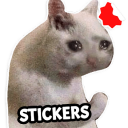 面白い猫のステッカー WAStickerApps Icon