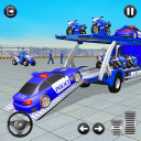 ألعاب شاحنة نقل سيارات الشرطة Icon