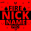 Fire Nickname Style Name App