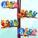 Tri d'oiseaux : puzzle couleur Icon