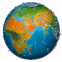 Carte du monde Atlas 2023
