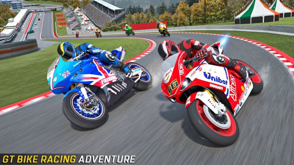 Uma captura de tela do jogo motocross