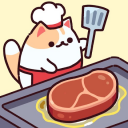 고양이 스낵바: 귀여운 방치형 타이쿤 게임 Icon