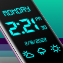 SmartClock - デジタル時計と天気 Icon