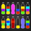 水の色のパズルを並べ替える: 色合わせ、ボトル、試験管、色水